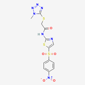 2-[(1-METHYL-1H-1,2,3,4-TETRAAZOL-5-YL)SULFANYL]-N~1~-{5-[(4-NITROPHENYL)SULFONYL]-1,3-THIAZOL-2-YL}ACETAMIDE