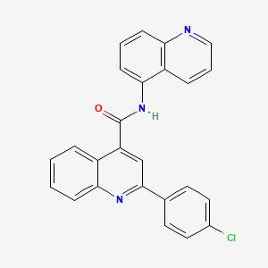 2-(4-chlorophenyl)-N-5-quinolinyl-4-quinolinecarboxamide