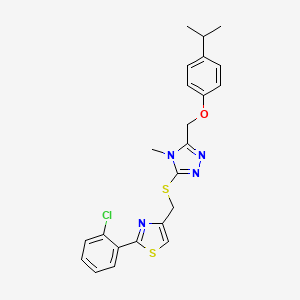 3-({[2-(2-chlorophenyl)-1,3-thiazol-4-yl]methyl}thio)-5-[(4-isopropylphenoxy)methyl]-4-methyl-4H-1,2,4-triazole