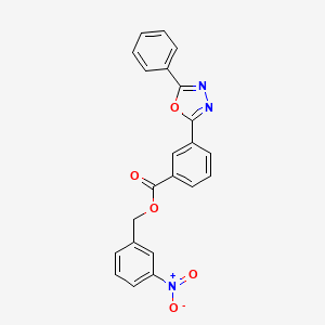 3-nitrobenzyl 3-(5-phenyl-1,3,4-oxadiazol-2-yl)benzoate