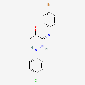 N-(4-bromophenyl)-N'-(4-chlorophenyl)-2-oxopropanehydrazonamide