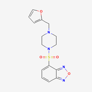 4-{[4-(2-furylmethyl)-1-piperazinyl]sulfonyl}-2,1,3-benzoxadiazole