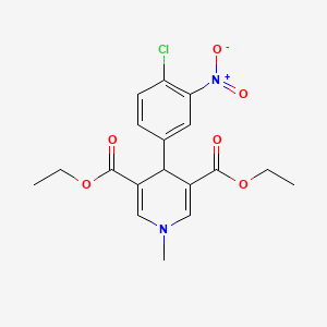 diethyl 4-(4-chloro-3-nitrophenyl)-1-methyl-1,4-dihydro-3,5-pyridinedicarboxylate