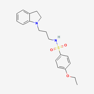 N-[3-(2,3-dihydro-1H-indol-1-yl)propyl]-4-ethoxybenzenesulfonamide