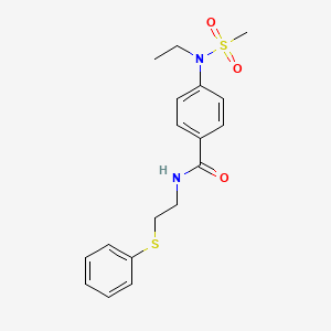 4-[ethyl(methylsulfonyl)amino]-N-[2-(phenylthio)ethyl]benzamide