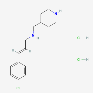 [3-(4-chlorophenyl)-2-propen-1-yl](4-piperidinylmethyl)amine dihydrochloride