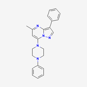 5-Methyl-3-phenyl-7-(4-phenylpiperazin-1-yl)pyrazolo[1,5-a]pyrimidine