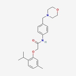 2-(2-isopropyl-5-methylphenoxy)-N-[4-(4-morpholinylmethyl)phenyl]acetamide