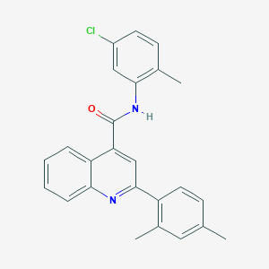 N-(5-chloro-2-methylphenyl)-2-(2,4-dimethylphenyl)-4-quinolinecarboxamide