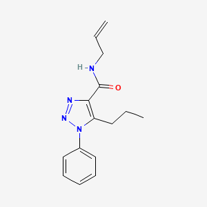 molecular formula C15H18N4O B4788438 N-allyl-1-phenyl-5-propyl-1H-1,2,3-triazole-4-carboxamide 