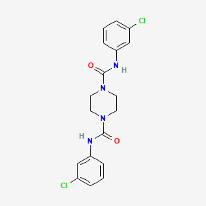 N,N'-bis(3-chlorophenyl)-1,4-piperazinedicarboxamide