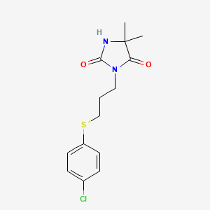 3-{3-[(4-chlorophenyl)thio]propyl}-5,5-dimethyl-2,4-imidazolidinedione