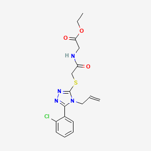 ethyl N-({[4-allyl-5-(2-chlorophenyl)-4H-1,2,4-triazol-3-yl]thio}acetyl)glycinate