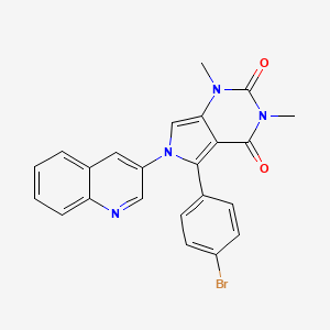 5-(4-bromophenyl)-1,3-dimethyl-6-quinolin-3-yl-1H-pyrrolo[3,4-d]pyrimidine-2,4(3H,6H)-dione