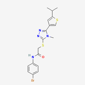 N-(4-bromophenyl)-2-{[5-(5-isopropyl-3-thienyl)-4-methyl-4H-1,2,4-triazol-3-yl]thio}acetamide