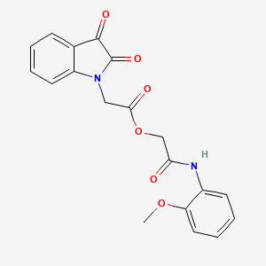 2-[(2-methoxyphenyl)amino]-2-oxoethyl (2,3-dioxo-2,3-dihydro-1H-indol-1-yl)acetate