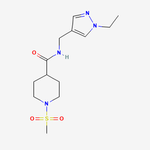 N~4~-[(1-ETHYL-1H-PYRAZOL-4-YL)METHYL]-1-(METHYLSULFONYL)-4-PIPERIDINECARBOXAMIDE