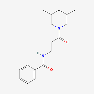 N-[3-(3,5-DIMETHYLPIPERIDINO)-3-OXOPROPYL]BENZAMIDE