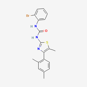 molecular formula C19H18BrN3OS B4788530 N-(2-bromophenyl)-N'-[4-(2,4-dimethylphenyl)-5-methyl-1,3-thiazol-2-yl]urea 