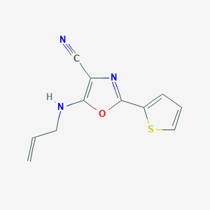 5-(allylamino)-2-(2-thienyl)-1,3-oxazole-4-carbonitrile