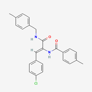 N-(2-(4-chlorophenyl)-1-{[(4-methylbenzyl)amino]carbonyl}vinyl)-4-methylbenzamide