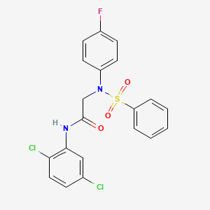 N~1~-(2,5-dichlorophenyl)-N~2~-(4-fluorophenyl)-N~2~-(phenylsulfonyl)glycinamide