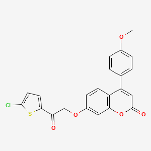 7-[2-(5-chloro-2-thienyl)-2-oxoethoxy]-4-(4-methoxyphenyl)-2H-chromen-2-one