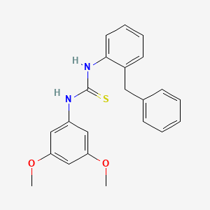 molecular formula C22H22N2O2S B4788598 N-(2-benzylphenyl)-N'-(3,5-dimethoxyphenyl)thiourea 