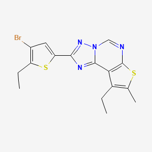 2-(4-bromo-5-ethyl-2-thienyl)-9-ethyl-8-methylthieno[3,2-e][1,2,4]triazolo[1,5-c]pyrimidine