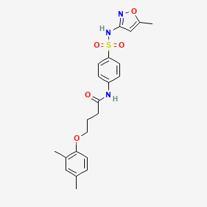 4-(2,4-dimethylphenoxy)-N-(4-{[(5-methyl-3-isoxazolyl)amino]sulfonyl}phenyl)butanamide