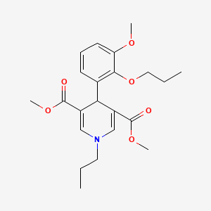 dimethyl 4-(3-methoxy-2-propoxyphenyl)-1-propyl-1,4-dihydro-3,5-pyridinedicarboxylate