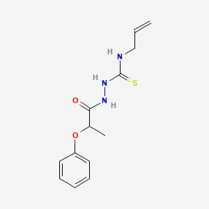 molecular formula C13H17N3O2S B4788818 N-allyl-2-(2-phenoxypropanoyl)hydrazinecarbothioamide 