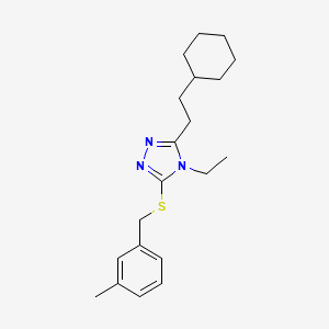 3-(2-cyclohexylethyl)-4-ethyl-5-[(3-methylbenzyl)thio]-4H-1,2,4-triazole