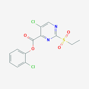 2-chlorophenyl 5-chloro-2-(ethylsulfonyl)-4-pyrimidinecarboxylate