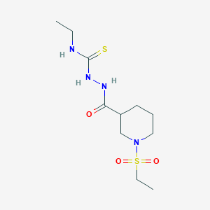 N-ethyl-2-{[1-(ethylsulfonyl)-3-piperidinyl]carbonyl}hydrazinecarbothioamide