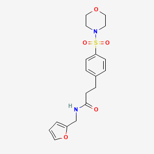 N-[(FURAN-2-YL)METHYL]-3-[4-(MORPHOLINE-4-SULFONYL)PHENYL]PROPANAMIDE