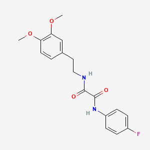 molecular formula C18H19FN2O4 B4788961 N-[2-(3,4-dimethoxyphenyl)ethyl]-N'-(4-fluorophenyl)ethanediamide 