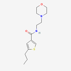 molecular formula C14H22N2O2S B4788966 N-[2-(morpholin-4-yl)ethyl]-5-propylthiophene-3-carboxamide 