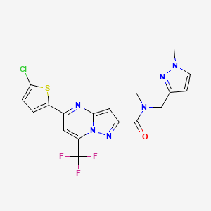 5-(5-chloro-2-thienyl)-N-methyl-N-[(1-methyl-1H-pyrazol-3-yl)methyl]-7-(trifluoromethyl)pyrazolo[1,5-a]pyrimidine-2-carboxamide