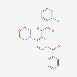 N-(5-benzoyl-2-morpholin-4-ylphenyl)-2-chlorobenzamide