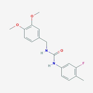 N-(3,4-dimethoxybenzyl)-N'-(3-fluoro-4-methylphenyl)urea