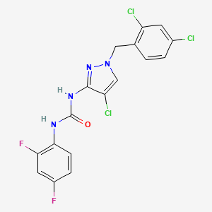 N-[4-chloro-1-(2,4-dichlorobenzyl)-1H-pyrazol-3-yl]-N'-(2,4-difluorophenyl)urea