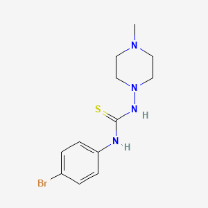 molecular formula C12H17BrN4S B4789078 N-(4-bromophenyl)-N'-(4-methyl-1-piperazinyl)thiourea 