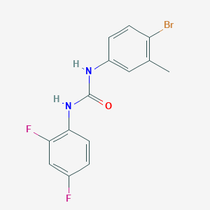 molecular formula C14H11BrF2N2O B4789092 N-(4-bromo-3-methylphenyl)-N'-(2,4-difluorophenyl)urea 