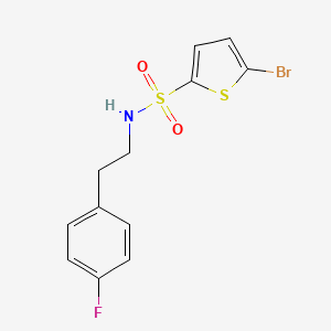 molecular formula C12H11BrFNO2S2 B4789164 5-bromo-N-[2-(4-fluorophenyl)ethyl]thiophene-2-sulfonamide 