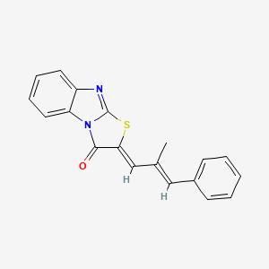 2-(2-methyl-3-phenyl-2-propen-1-ylidene)[1,3]thiazolo[3,2-a]benzimidazol-3(2H)-one