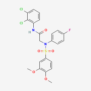 N~1~-(2,3-dichlorophenyl)-N~2~-[(3,4-dimethoxyphenyl)sulfonyl]-N~2~-(4-fluorophenyl)glycinamide