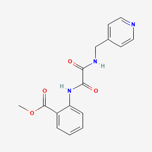 molecular formula C16H15N3O4 B4789211 methyl 2-({oxo[(4-pyridinylmethyl)amino]acetyl}amino)benzoate 