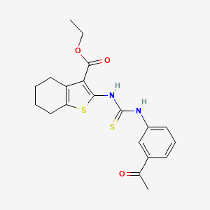 ethyl 2-({[(3-acetylphenyl)amino]carbonothioyl}amino)-4,5,6,7-tetrahydro-1-benzothiophene-3-carboxylate