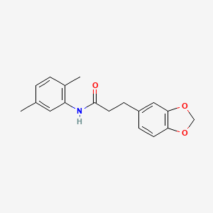 3-(1,3-benzodioxol-5-yl)-N-(2,5-dimethylphenyl)propanamide